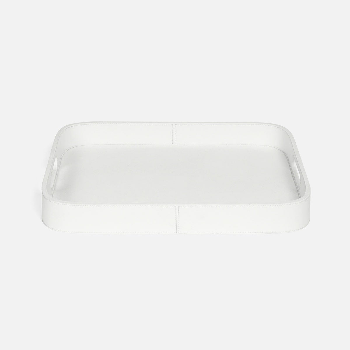 Brisbane Bright White Tray Rt Marine Leather