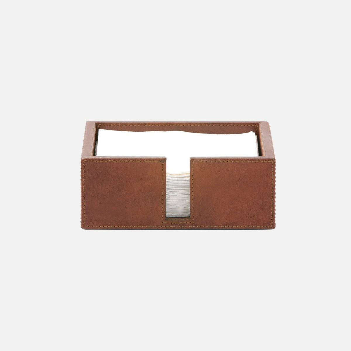 Bristol Tobacco Leather Luncheon Napkin Holder Full-Grain Leather Pack/2