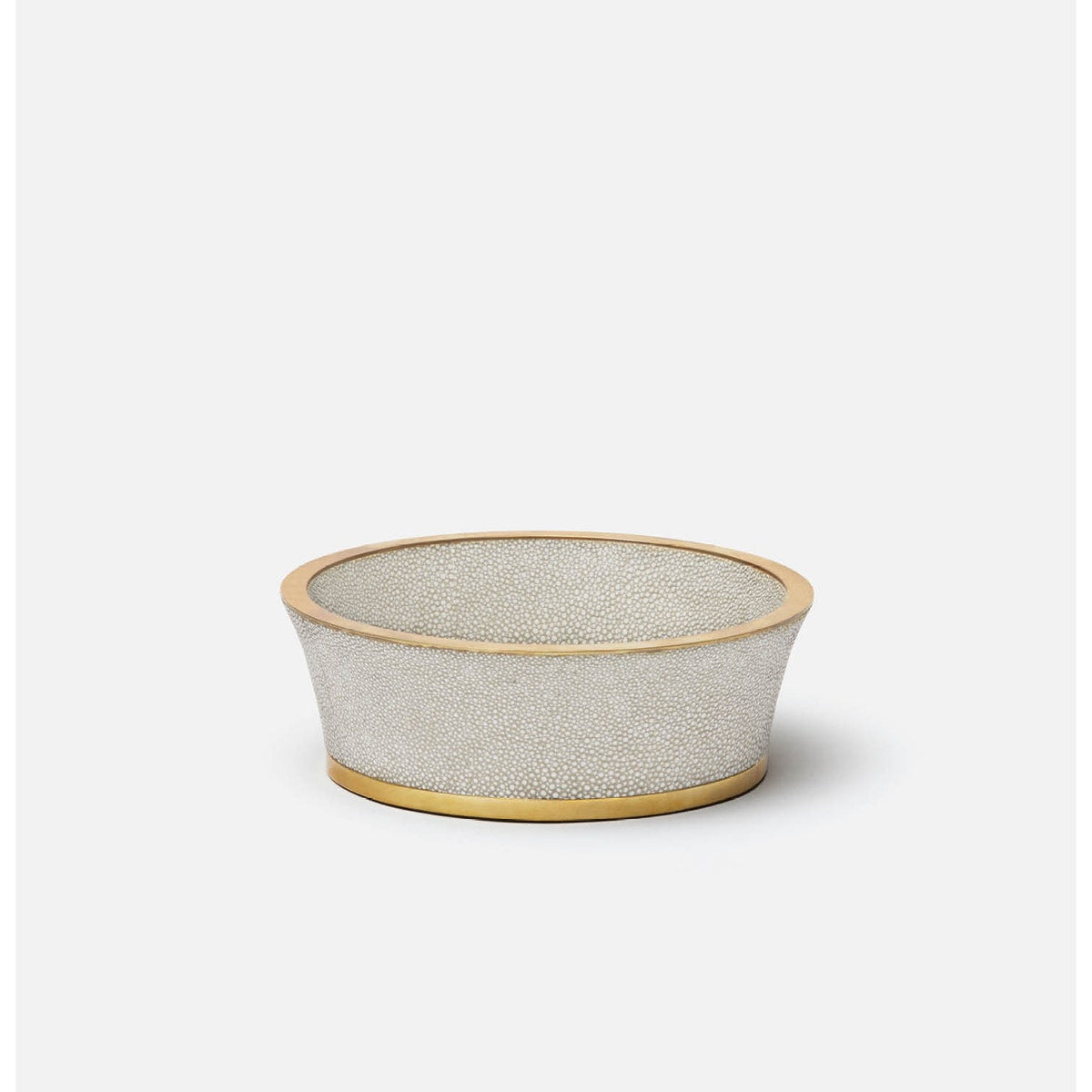 Angelica Sand/Brass Round Wine Coaster