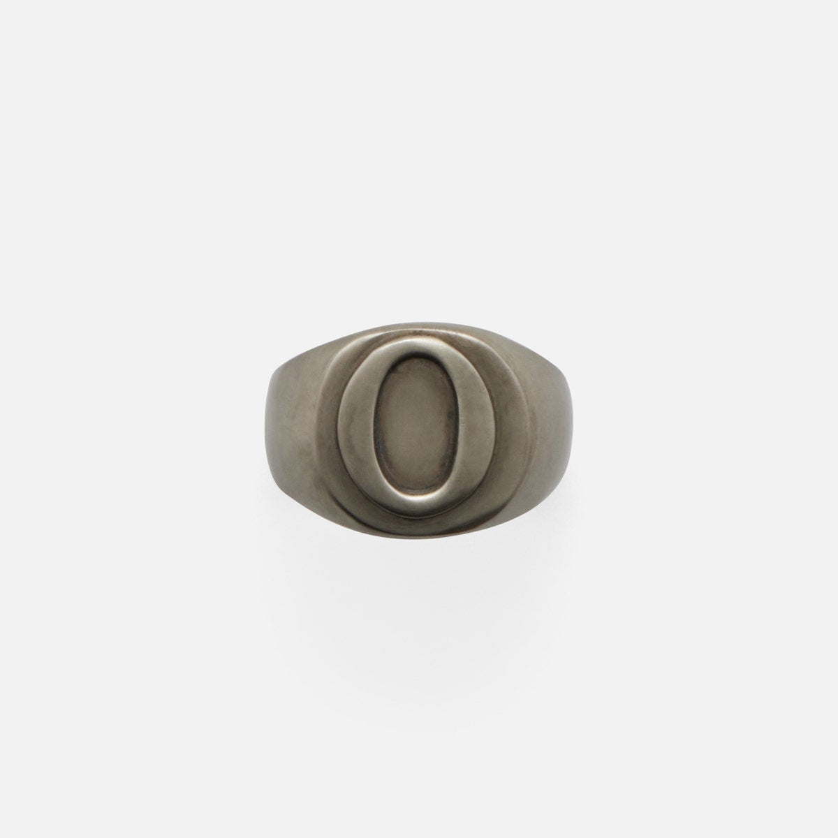Clark Antique Pewter Napkin Ring Letter O