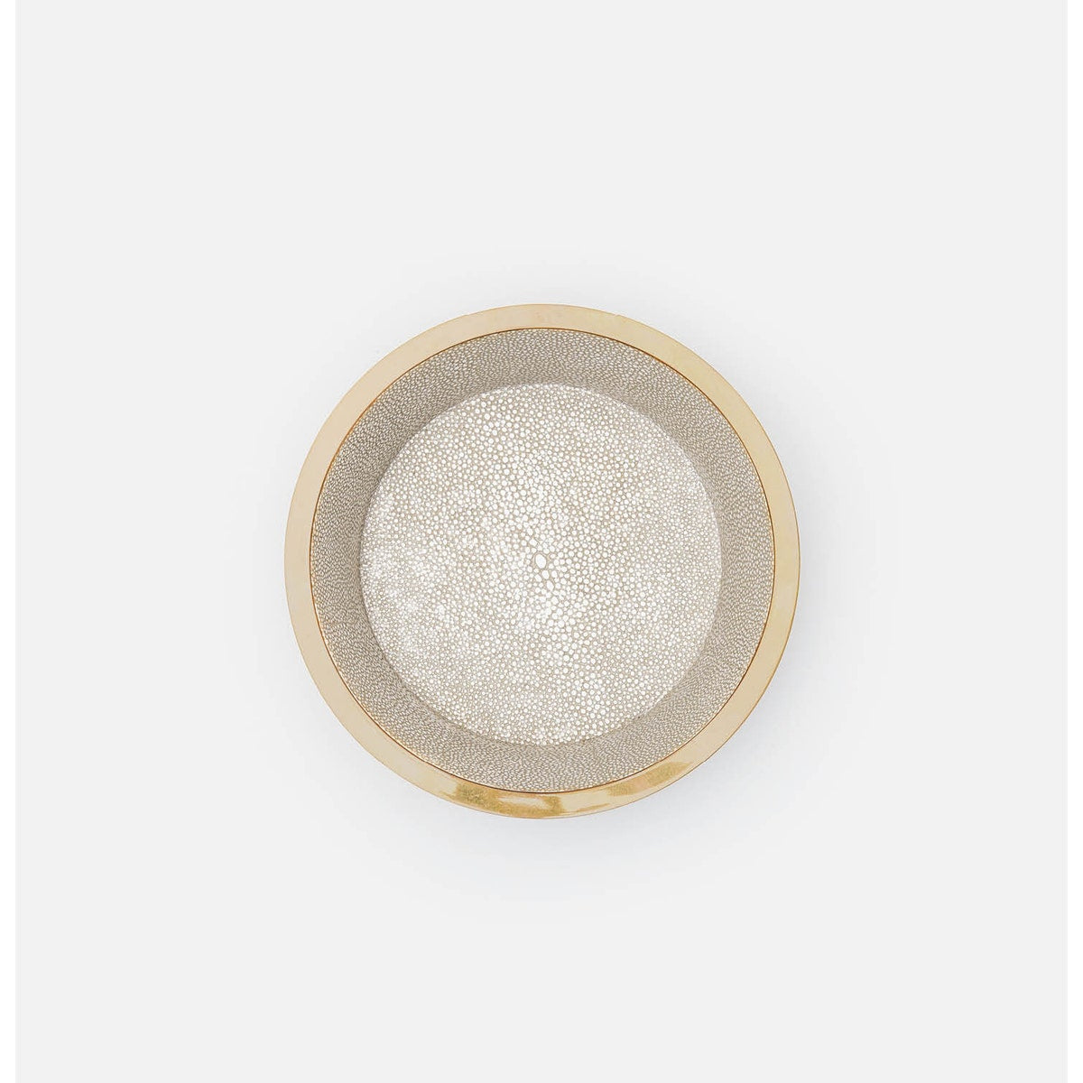Angelica Sand/Brass Round Wine Coaster