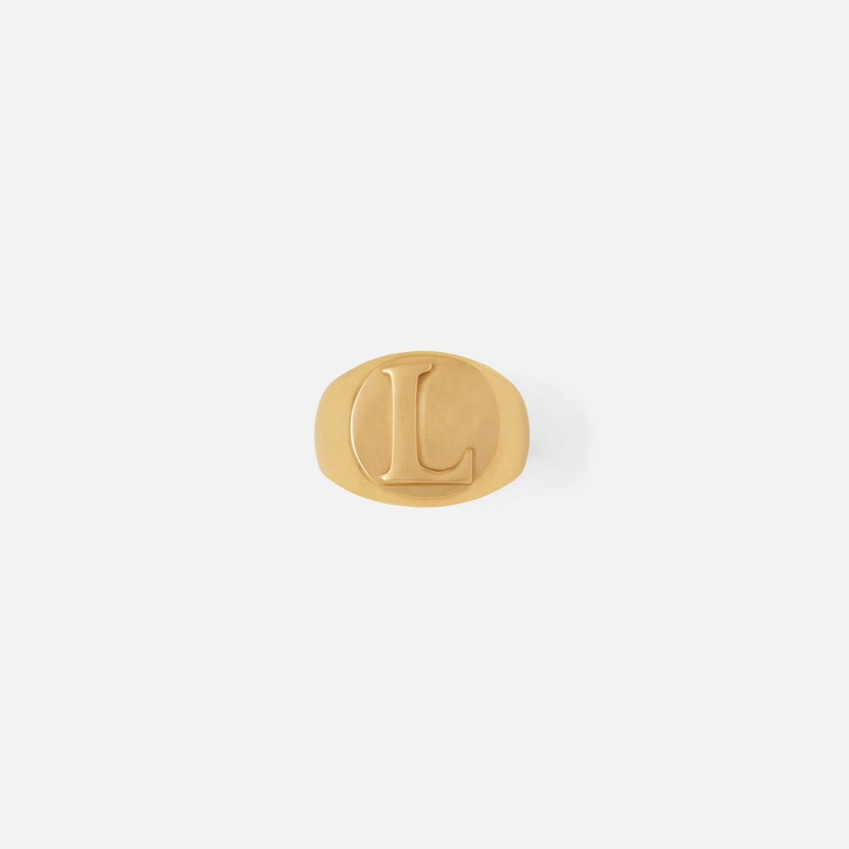 Clark Gold Napkin Ring Letter L