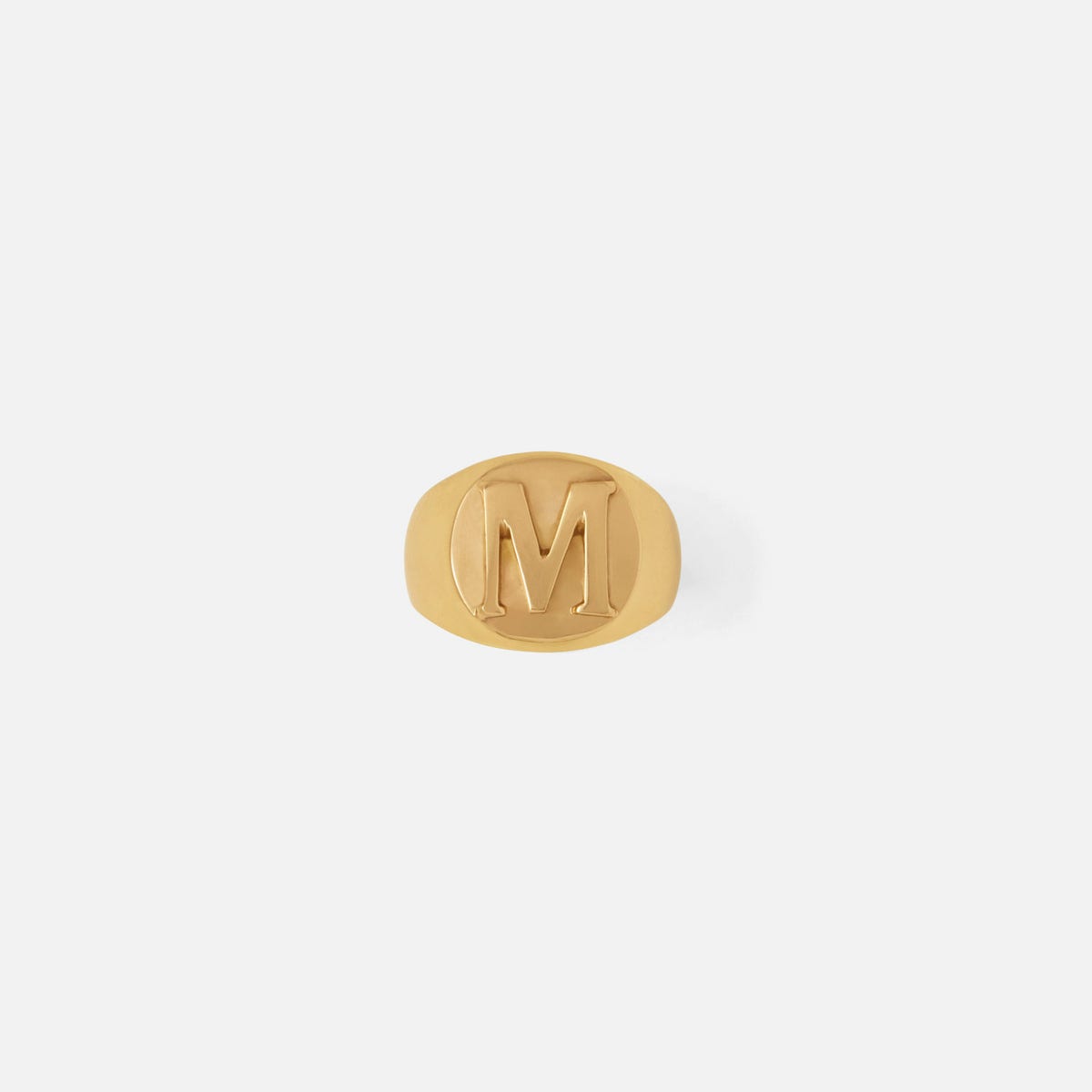 Clark Gold Napkin Ring Letter M
