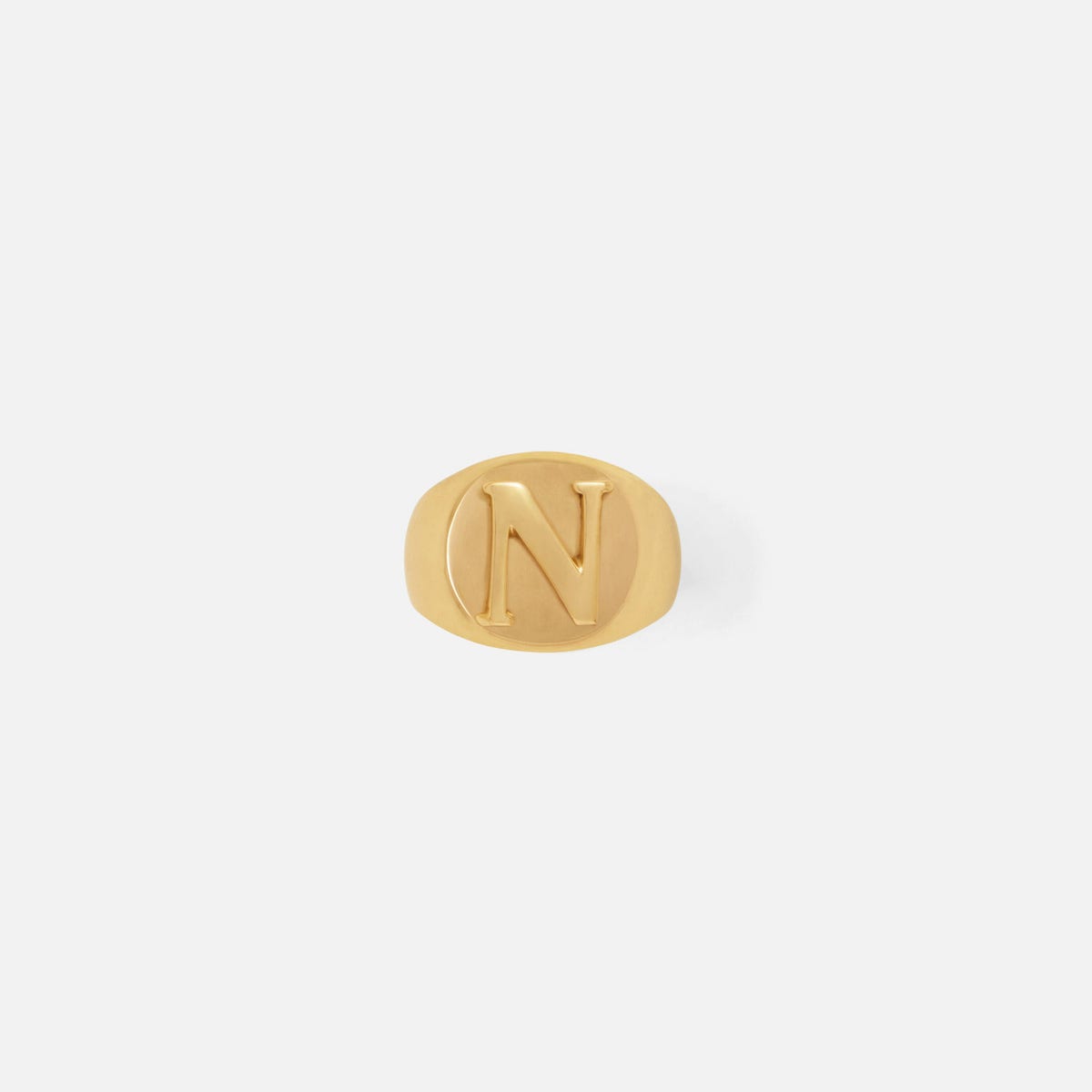 Clark Gold Napkin Ring Letter N