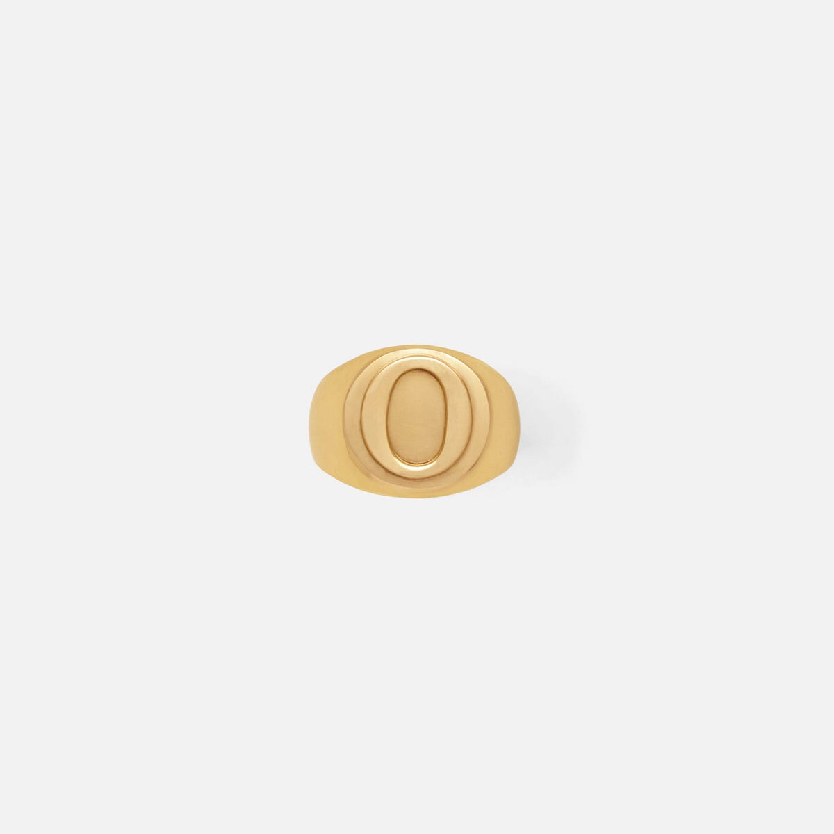 Clark Gold Napkin Ring Letter O