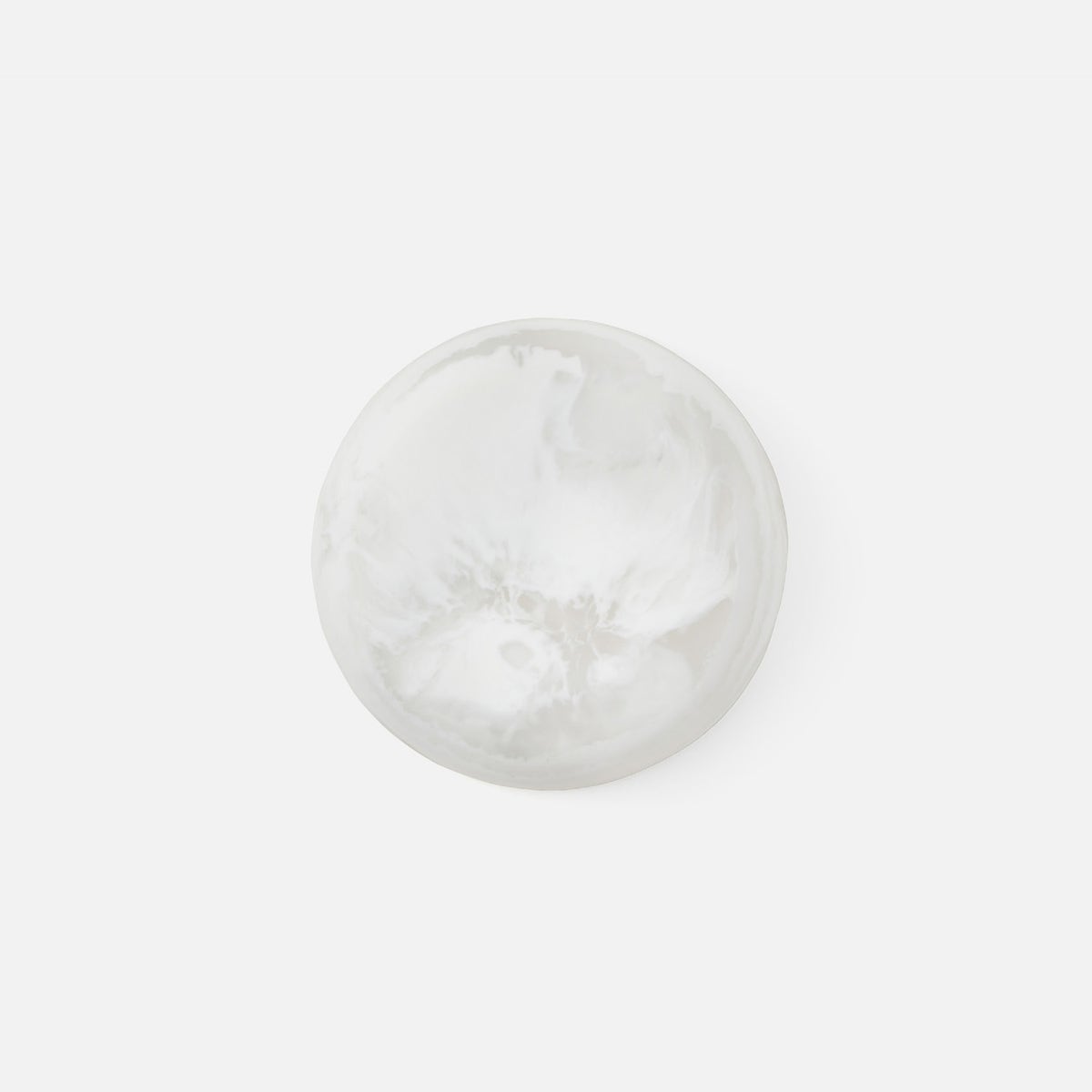 Hugo White Swirled Serving Bowl Resin Small Pack/2