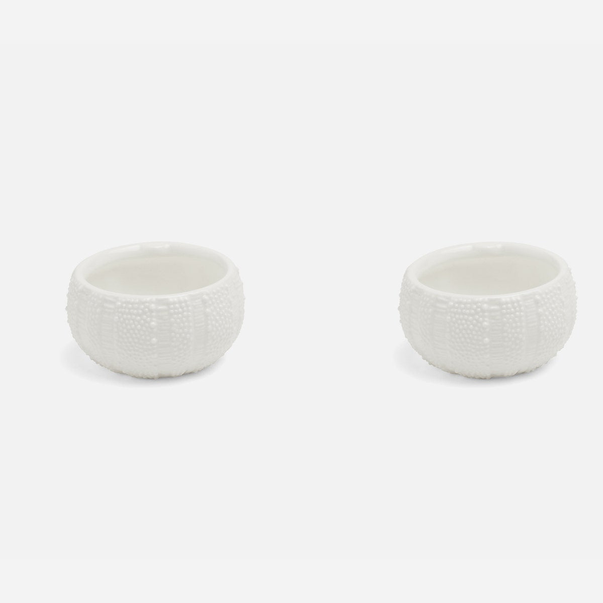 Marina White Sea Urchin Pinch Bowls Boxed Set Of 2