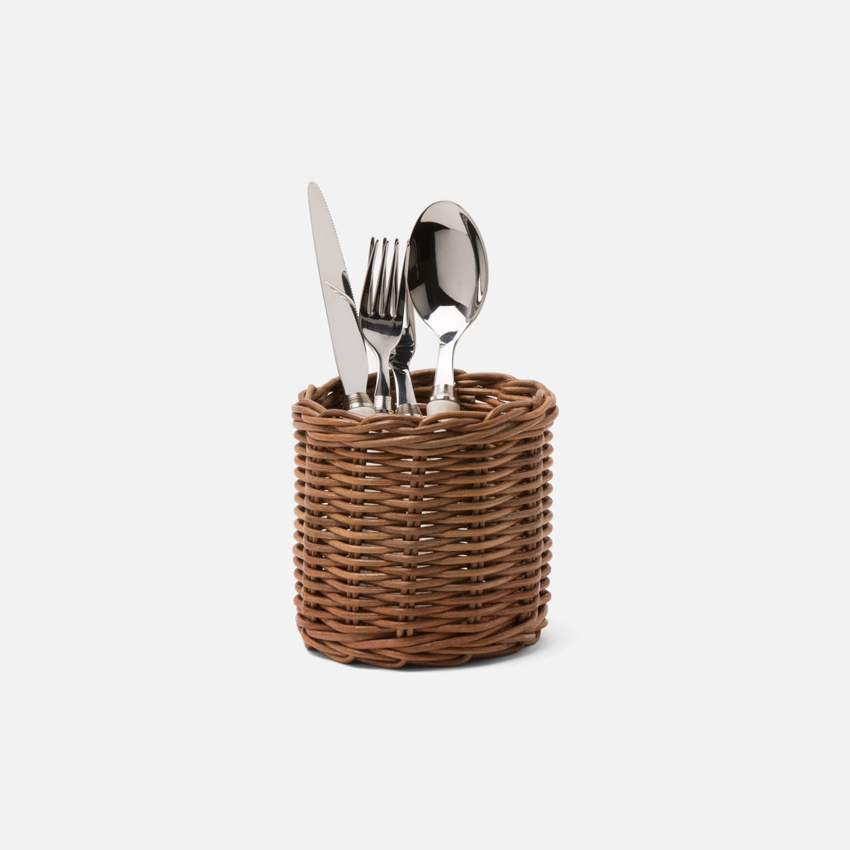 Sag Honey Rattan Utensil Holder Pack/2