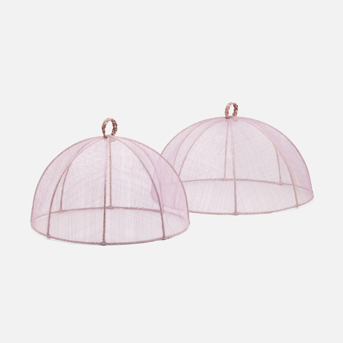 Rachel Lavender Food Cover Round Sinamay Set/2