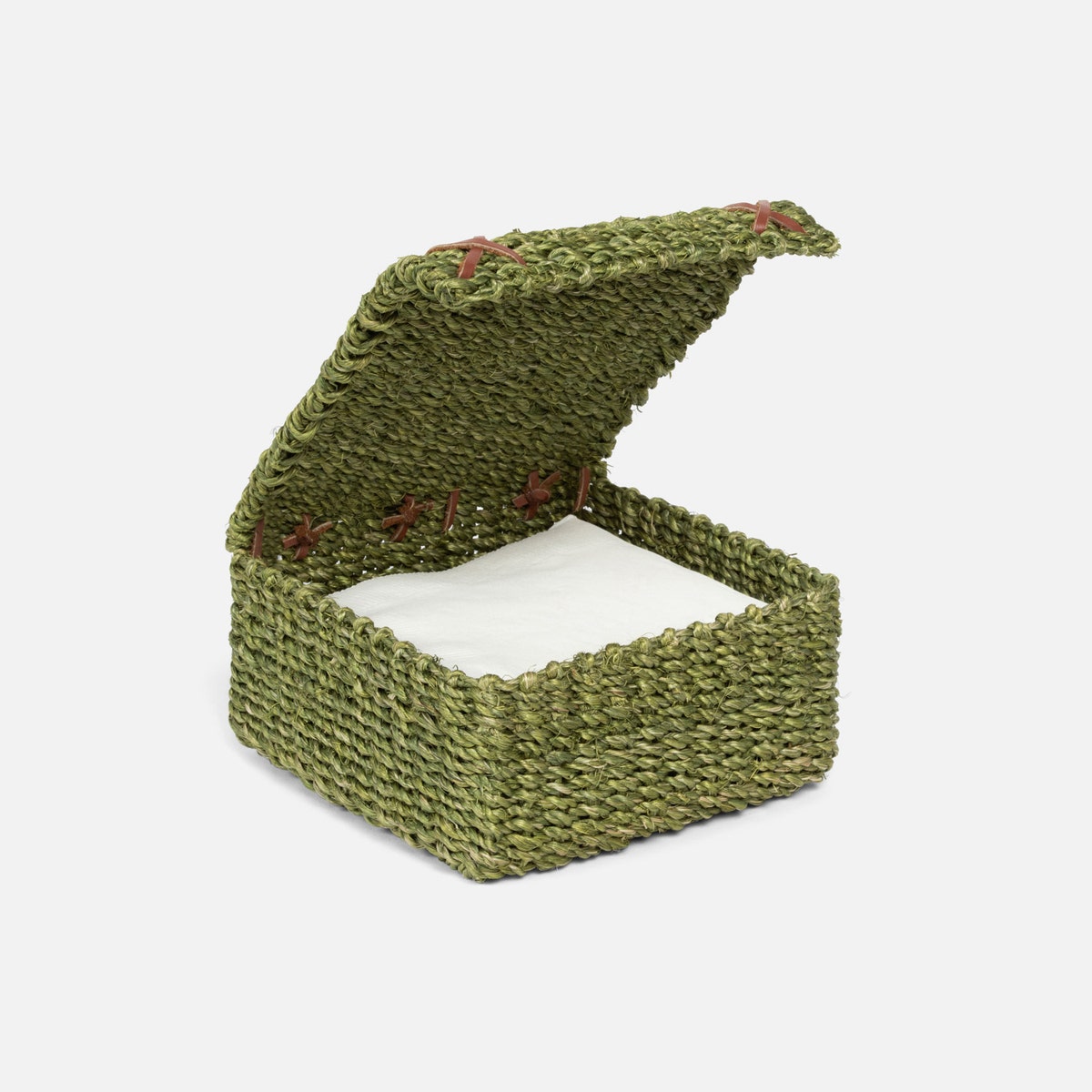 Voru Green Cocktail Napkin Holder Abaca Fiber Pack/2