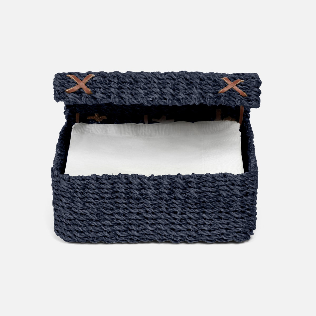 Voru Navy Cocktail Napkin Holder Abaca Fiber Pack/2
