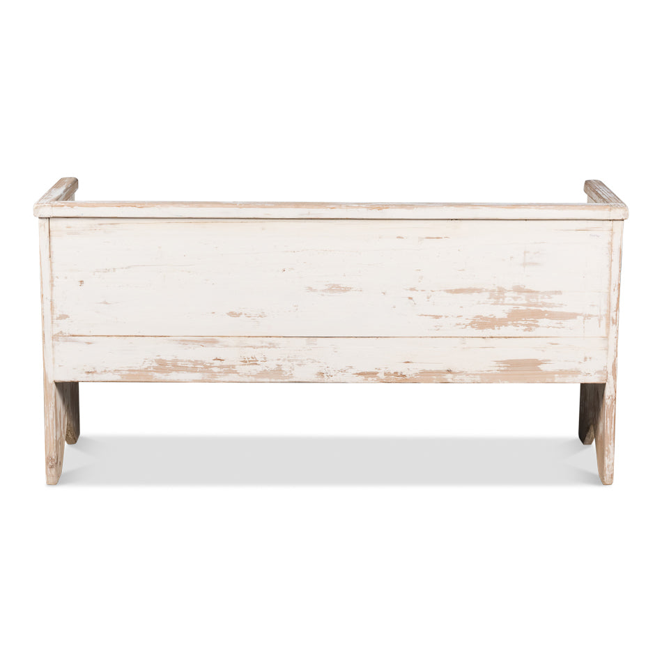 Beach House Bench-SARREID-SARREID-52697-BenchesBroken White-4-France and Son