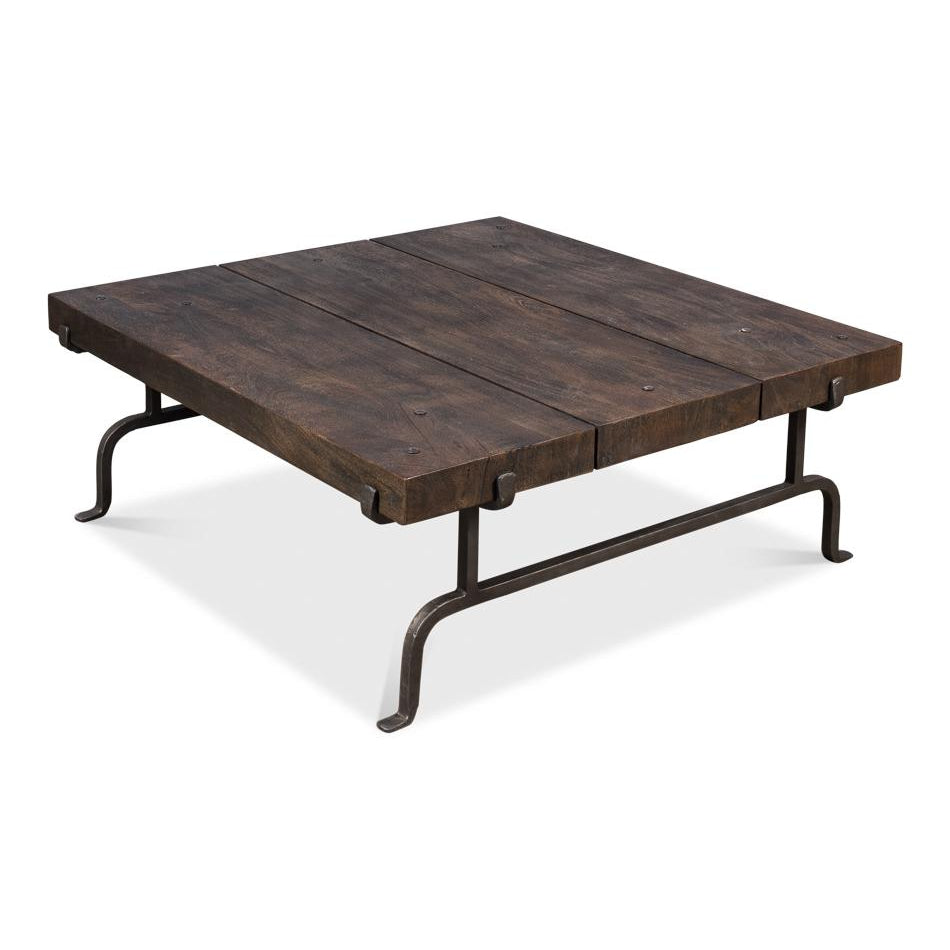 Bushwick Coffee Table, Storm Cloud-SARREID-SARREID-52714-Coffee Tables-1-France and Son