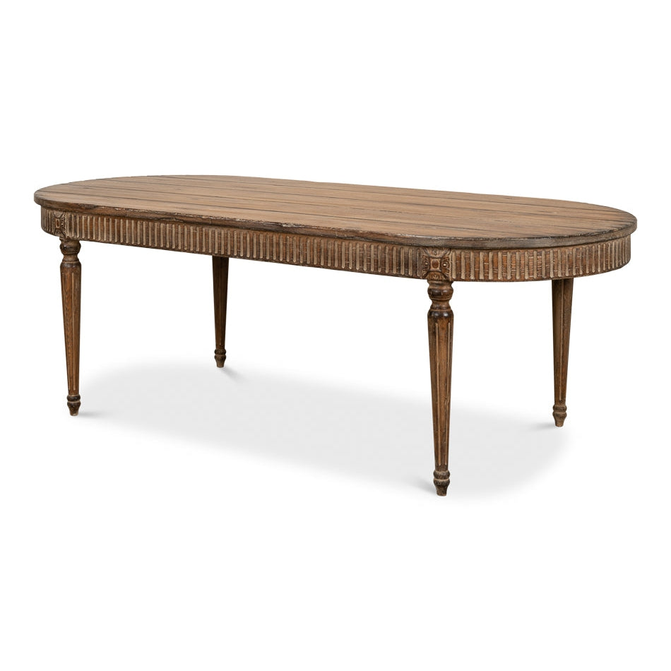 French Antique Reproduction Dining Table-SARREID-SARREID-52748-Dining Tables-2-France and Son