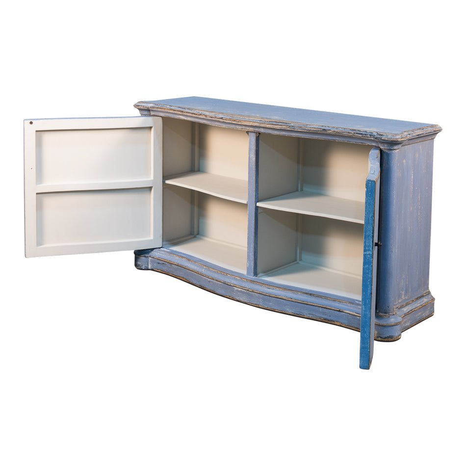 Columns Bowfront Sideboard-SARREID-SARREID-52755-Sideboards & Credenzas-2-France and Son