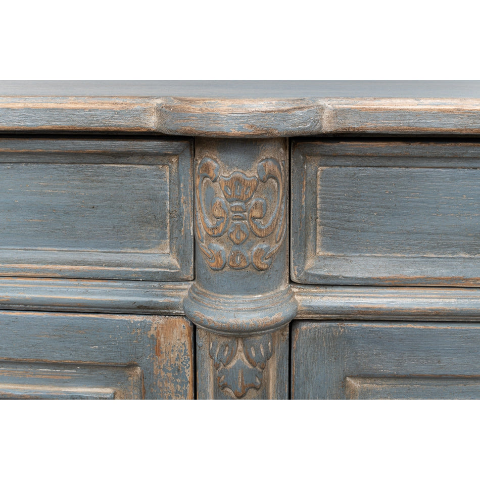 Lilac Sideboard, Blue Finish-SARREID-SARREID-52760-Sideboards & Credenzas-5-France and Son