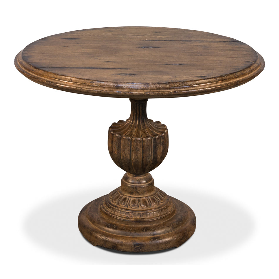 Renaissance Pedestal Dining Table-SARREID-SARREID-52766-Dining Tables-1-France and Son