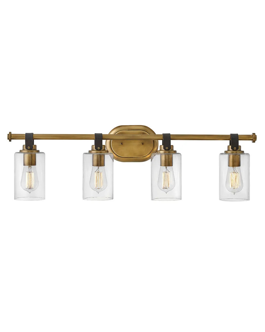 Bath Halstead - Four Light Vanity-Hinkley Lighting-HINKLEY-52884HB-Bathroom LightingHeritage Brass-2-France and Son