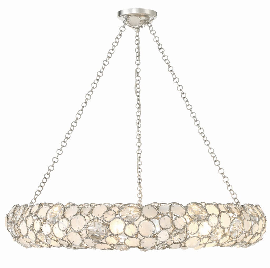 Palla 8 Light Chandelier-Crystorama Lighting Company-CRYSTO-528P-SA-Chandeliers-3-France and Son