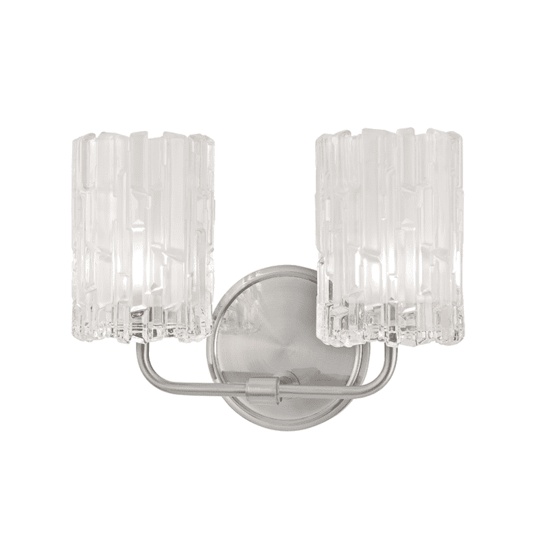 Dexter 2 Light Bath Bracket-Hudson Valley-HVL-1332-SN-Bathroom LightingSatin Nickel-2-France and Son