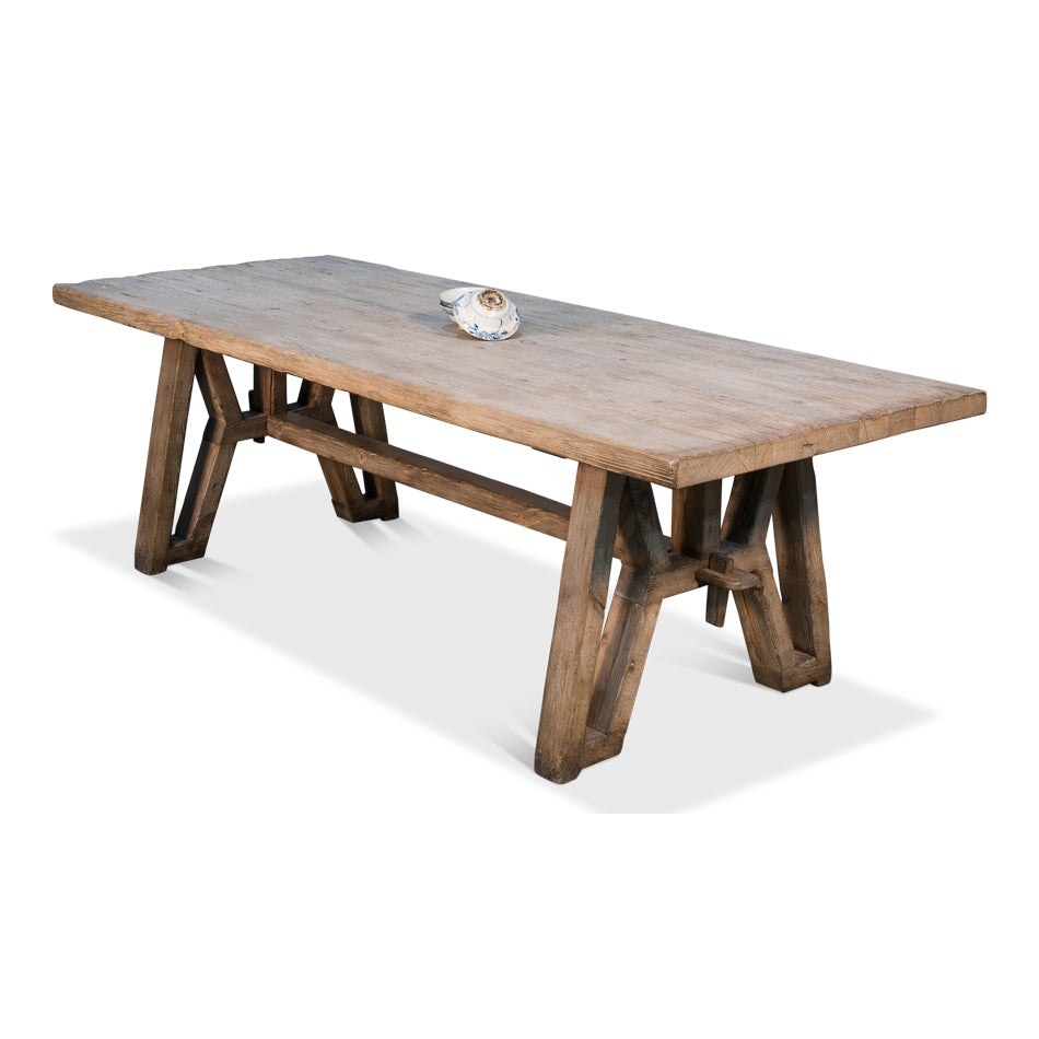 Miner's Camp Dining Table-SARREID-SARREID-52955-Dining Tables-4-France and Son