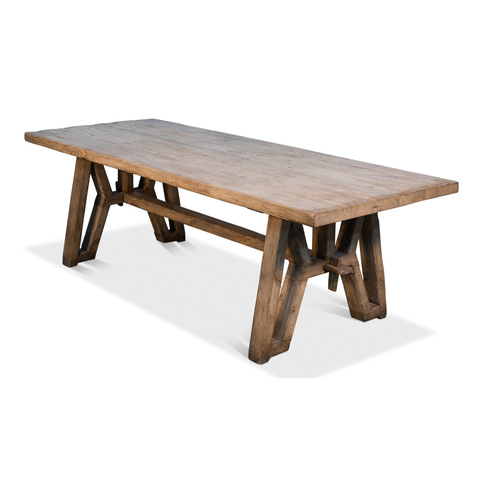 Miner's Camp Dining Table-SARREID-SARREID-52955-Dining Tables-1-France and Son