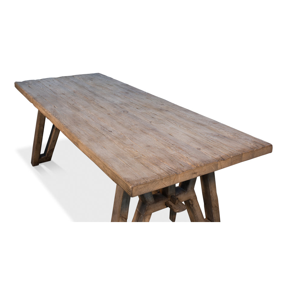 Miner's Camp Dining Table-SARREID-SARREID-52955-Dining Tables-3-France and Son