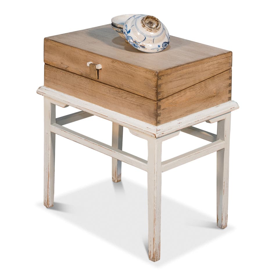 Warmly Box On Stand-SARREID-SARREID-52976-Side Tables-5-France and Son