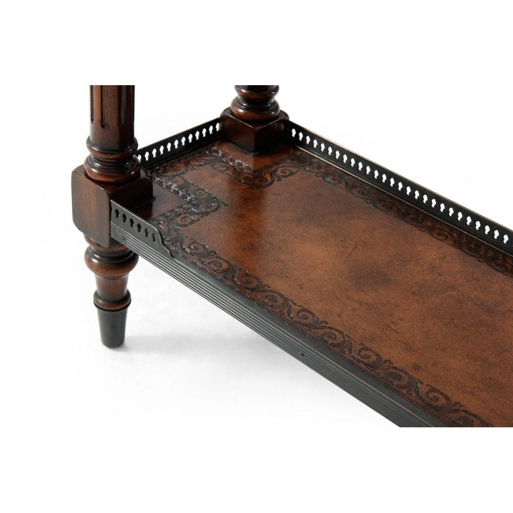 The Louis XVI Leather Console Table-Theodore Alexander-THEO-5300-018BD-Console Tables-6-France and Son