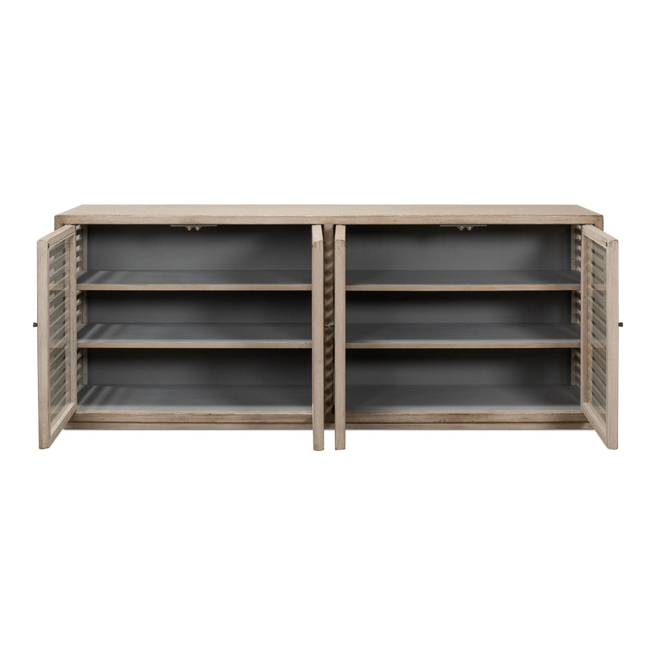 Nevis Sideboard Grey Wash-SARREID-SARREID-53042-Sideboards & Credenzas-2-France and Son