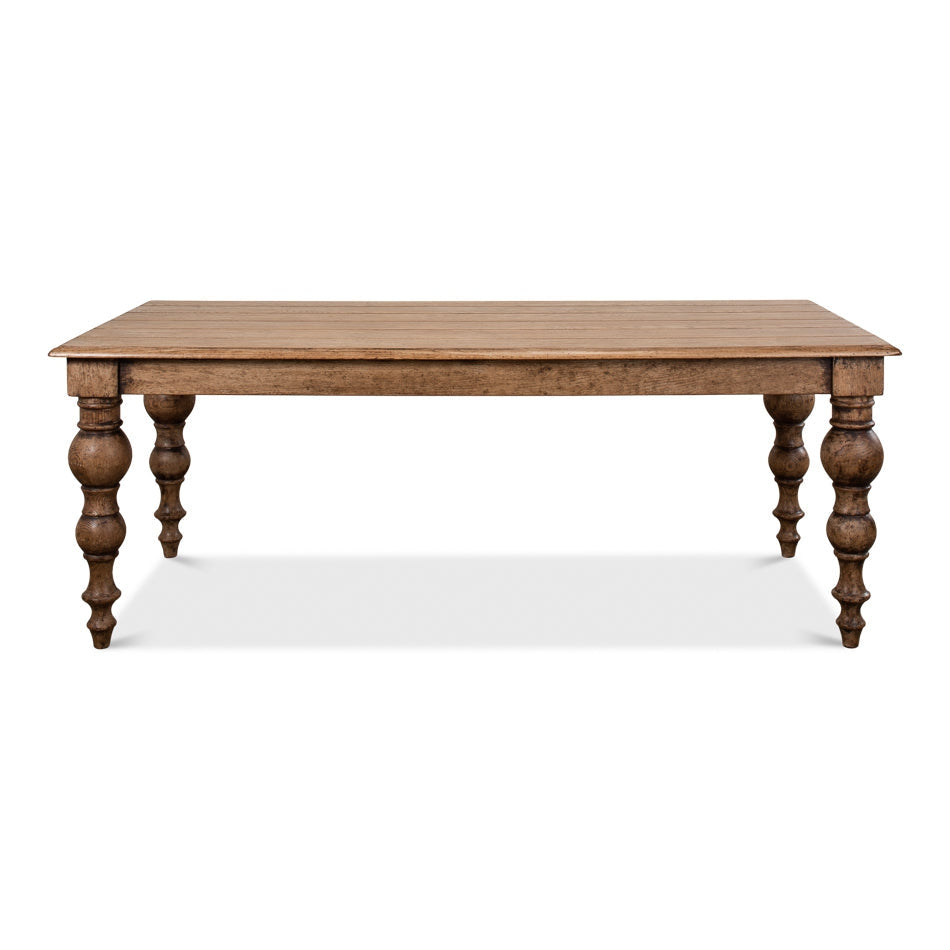 Oak Dining Table-SARREID-SARREID-53056-Dining Tables-1-France and Son