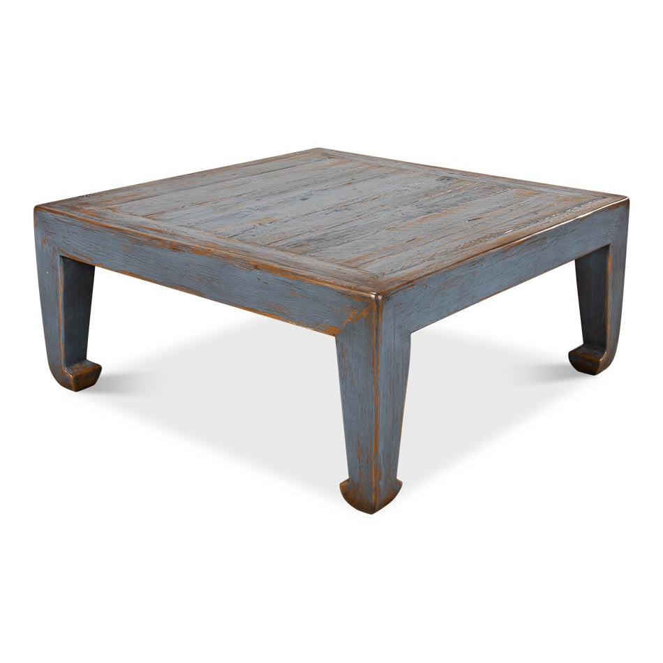 Classic Chinese Coffee Table-SARREID-SARREID-53094-Coffee TablesSmall-Blue Vintage-15-France and Son