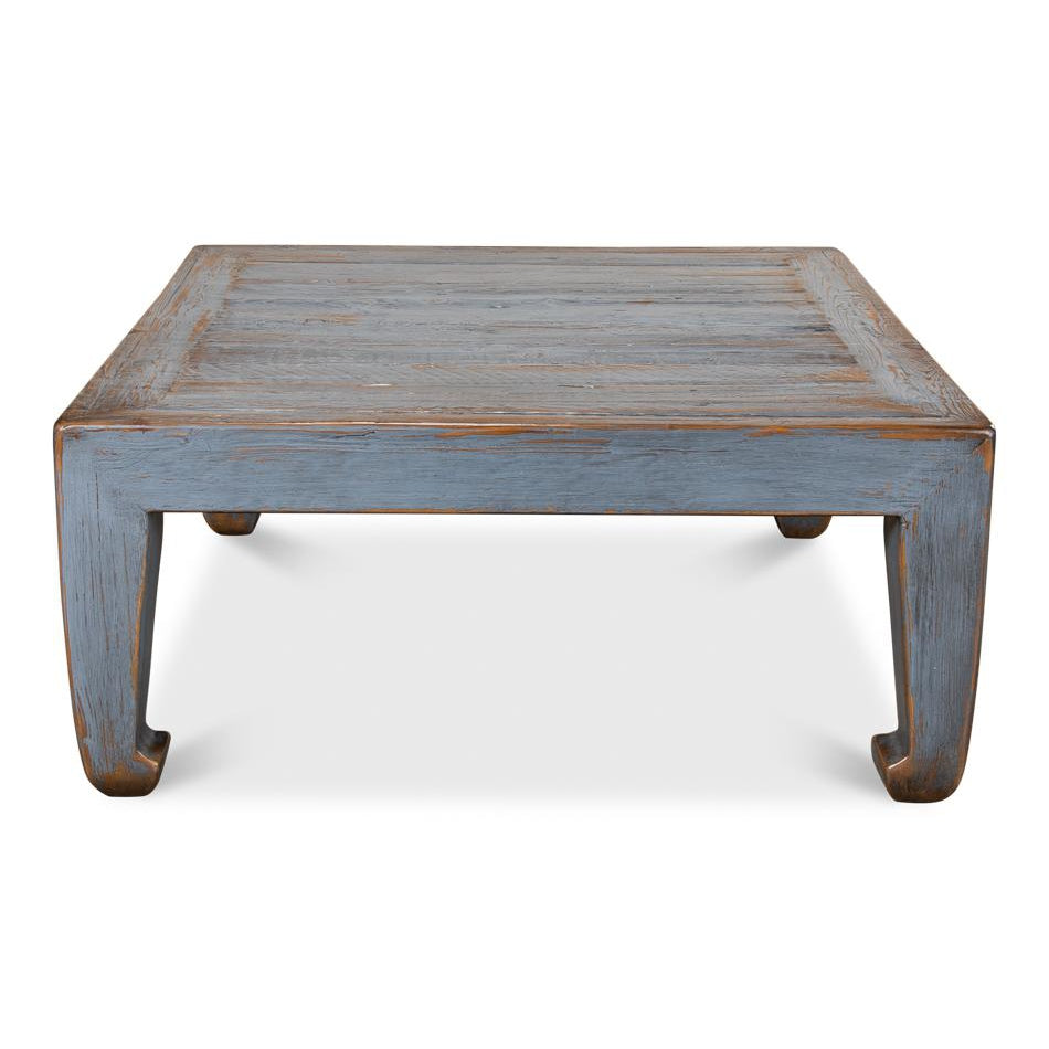 Classic Chinese Coffee Table-SARREID-SARREID-40751-Coffee TablesSmall-Tan Vintage-16-France and Son