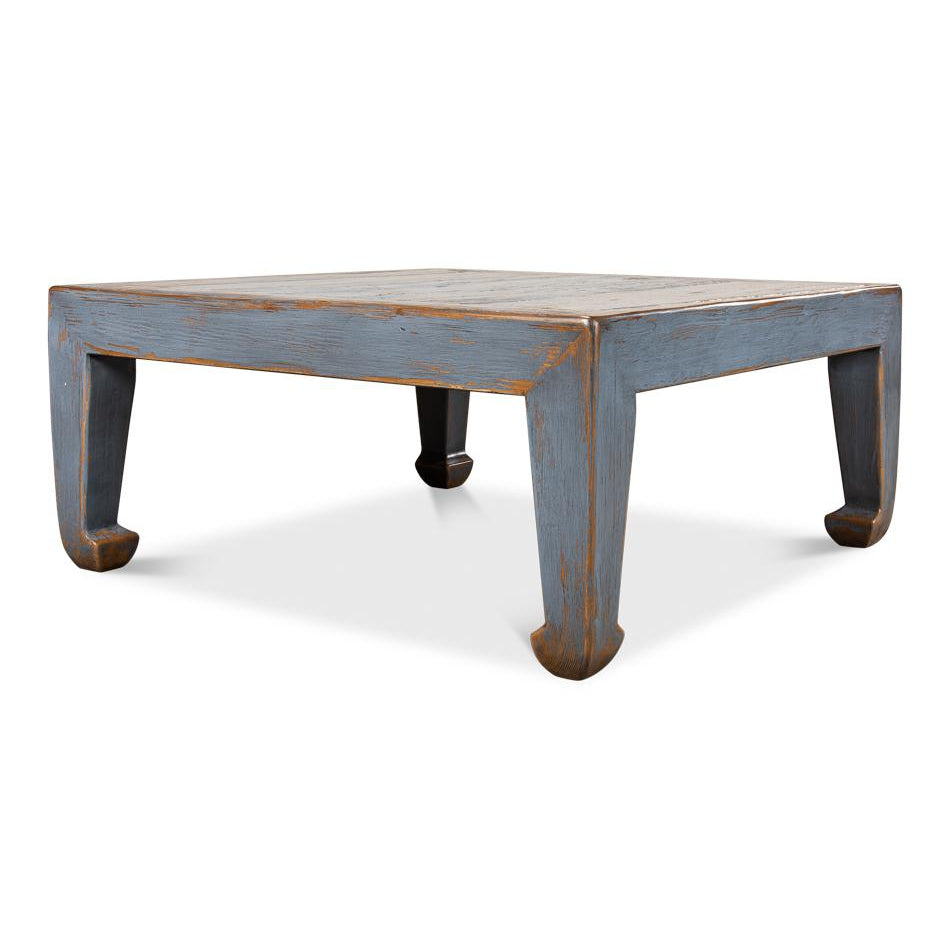 Classic Chinese Coffee Table-SARREID-SARREID-40751-Coffee TablesSmall-Tan Vintage-17-France and Son