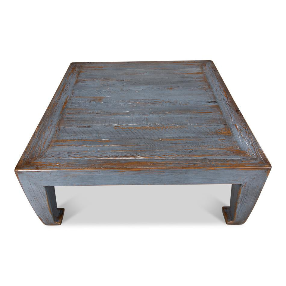 Classic Chinese Coffee Table-SARREID-SARREID-40751-Coffee TablesSmall-Tan Vintage-18-France and Son