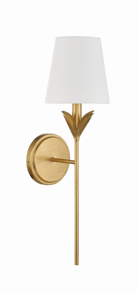 Broche 1 Light Antique Gold Wall Mount-Crystorama Lighting Company-CRYSTO-531-GA-Flush MountsAntique Gold-2-France and Son