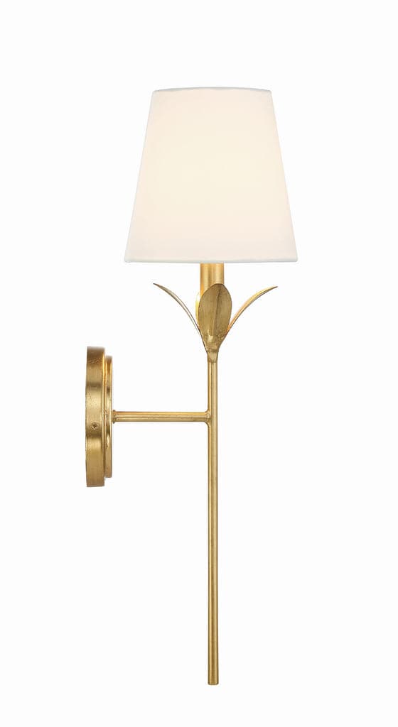 Broche 1 Light Antique Gold Wall Mount-Crystorama Lighting Company-CRYSTO-531-GA-Flush MountsAntique Gold-3-France and Son