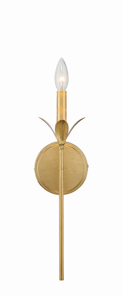 Broche 1 Light Antique Gold Wall Mount-Crystorama Lighting Company-CRYSTO-531-GA-Flush MountsAntique Gold-4-France and Son