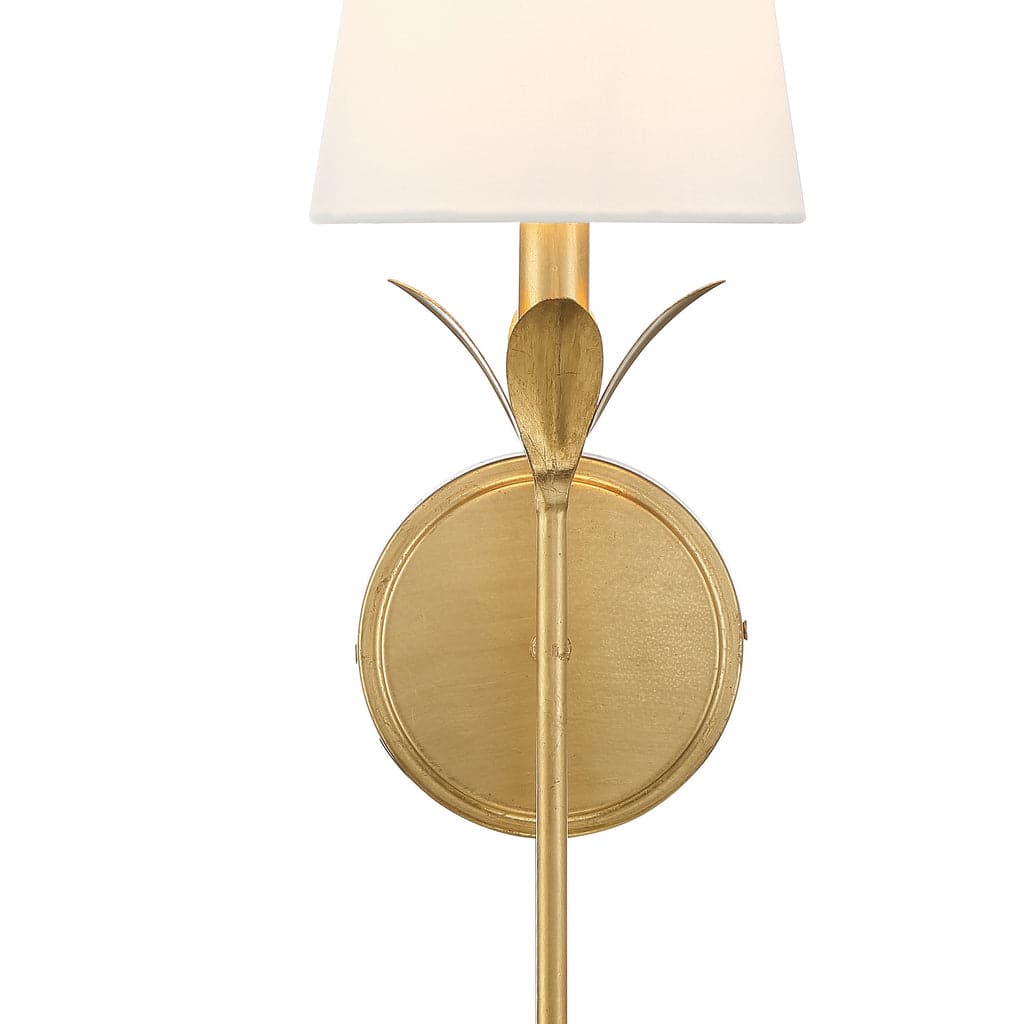 Broche 1 Light Antique Gold Wall Mount-Crystorama Lighting Company-CRYSTO-531-GA-Flush MountsAntique Gold-5-France and Son