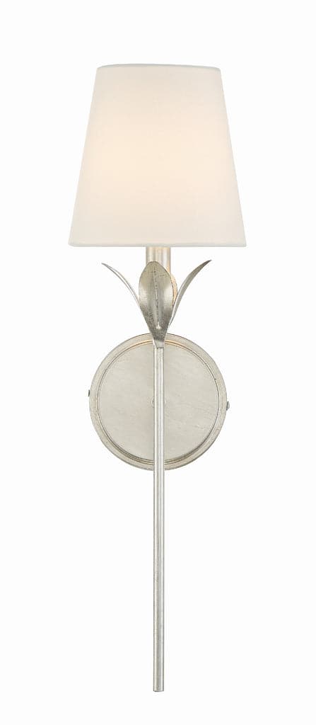 Broche 1 Light Antique Gold Wall Mount-Crystorama Lighting Company-CRYSTO-531-SA-Flush MountsAntique Silver-13-France and Son