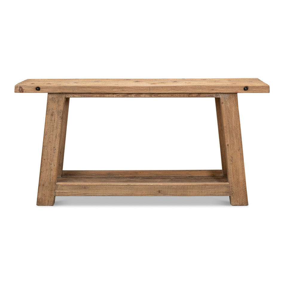 Farmhouse Kitchen Table-SARREID-SARREID-53193-Side Tables-1-France and Son