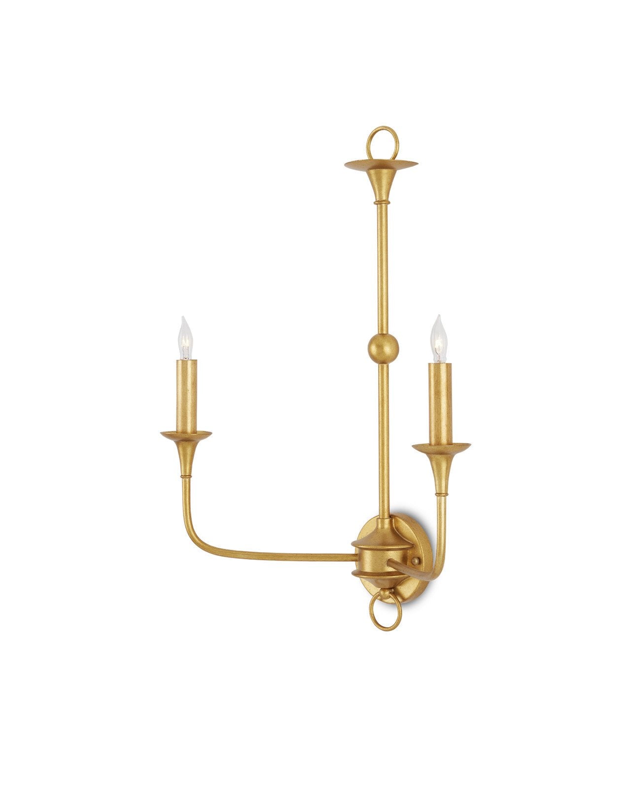 Nottaway Gold Double-Light Wall Sconce