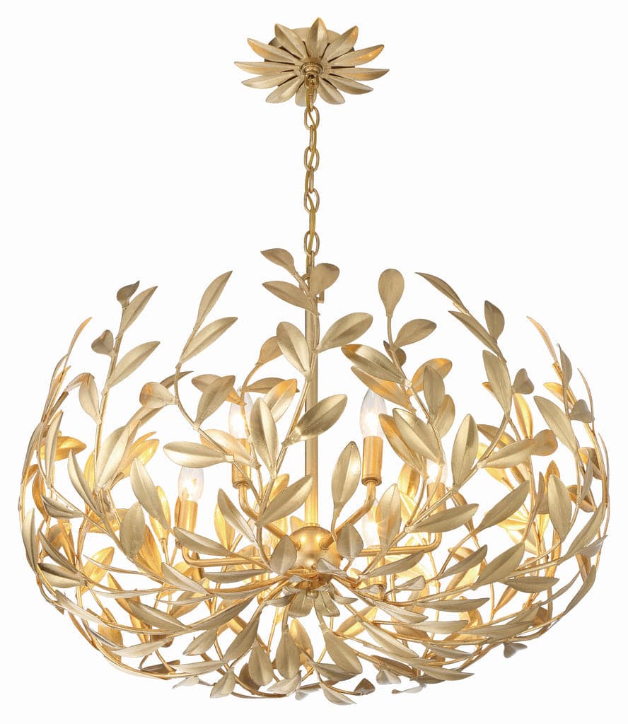 Broche 6 Light Chandelier-Crystorama Lighting Company-CRYSTO-533-GA-ChandeliersGold-4-France and Son