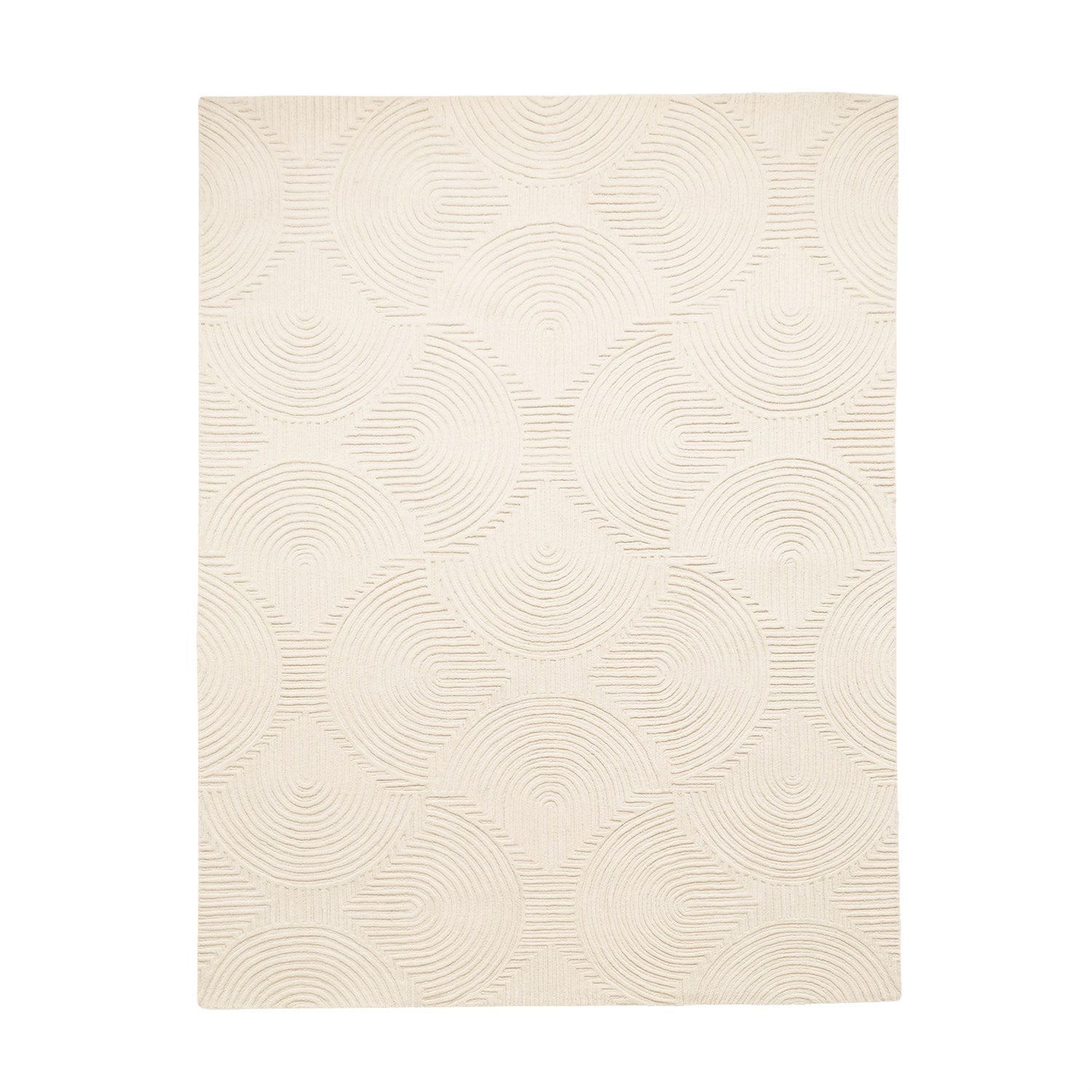 Arches Rug - Ivory/Ivory-Global Views-GVSA-9.93607-RugsIvory/Ivory-11 x 14-3-France and Son