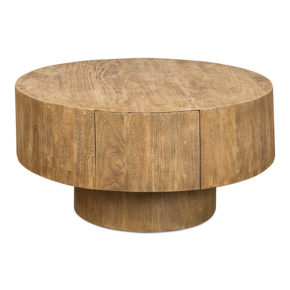 Old Barnwood Cocktail Table-SARREID-SARREID-53369-Coffee Tables-1-France and Son