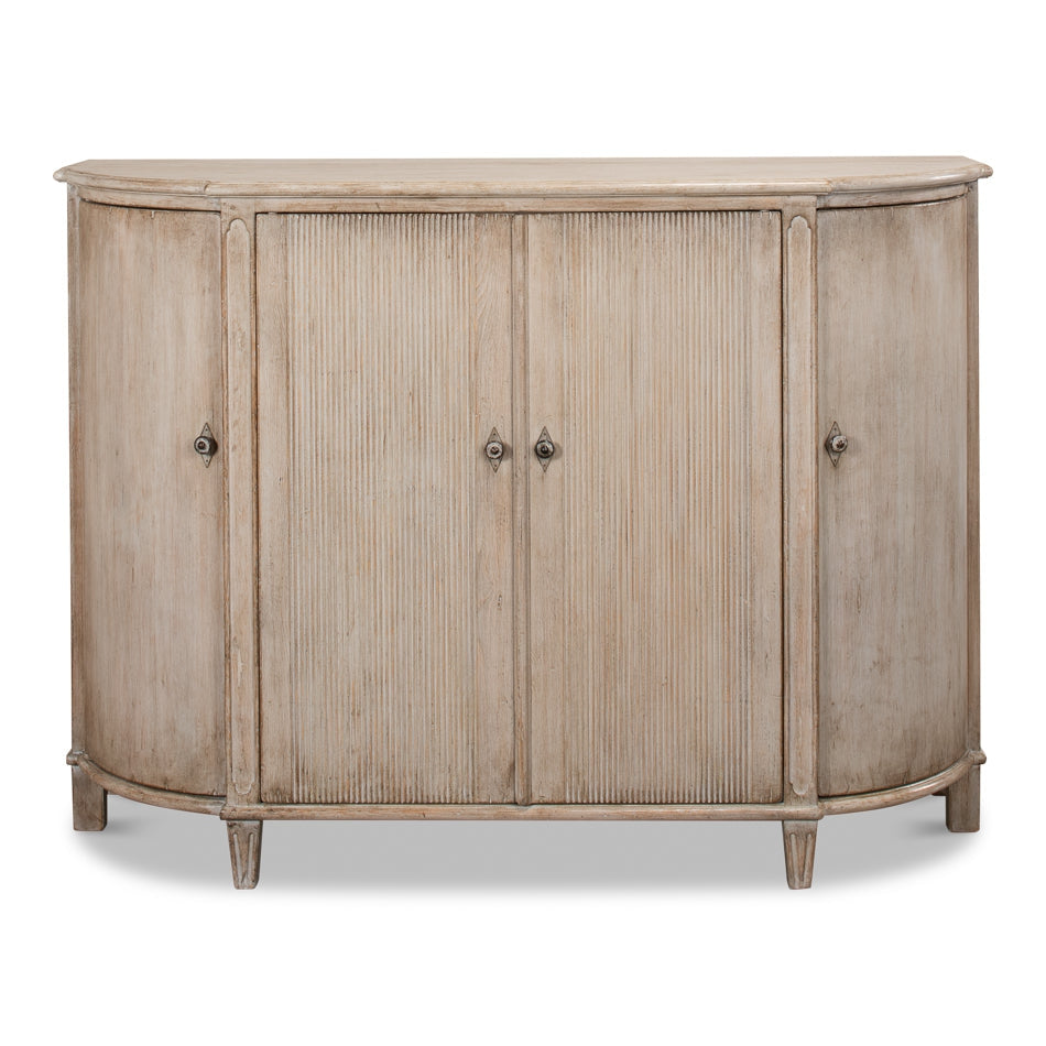 Brooks Demilune-SARREID-SARREID-53404-1-Sideboards & CredenzasGrey Transitional-1-France and Son