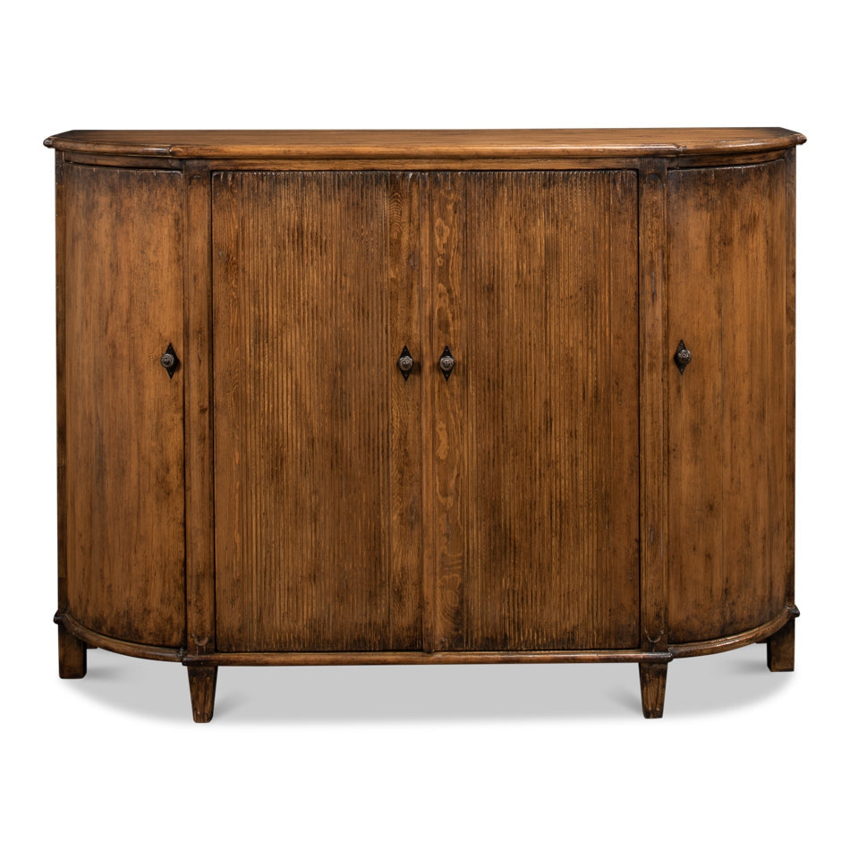 Brooks Demilune-SARREID-SARREID-53404-2-Sideboards & CredenzasBrown Transitional-2-France and Son