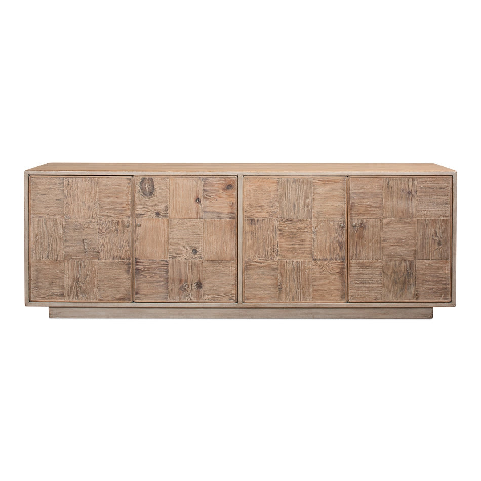 Quinn Sideboard Stone Grey-SARREID-SARREID-53409-1-Sideboards & Credenzas-1-France and Son