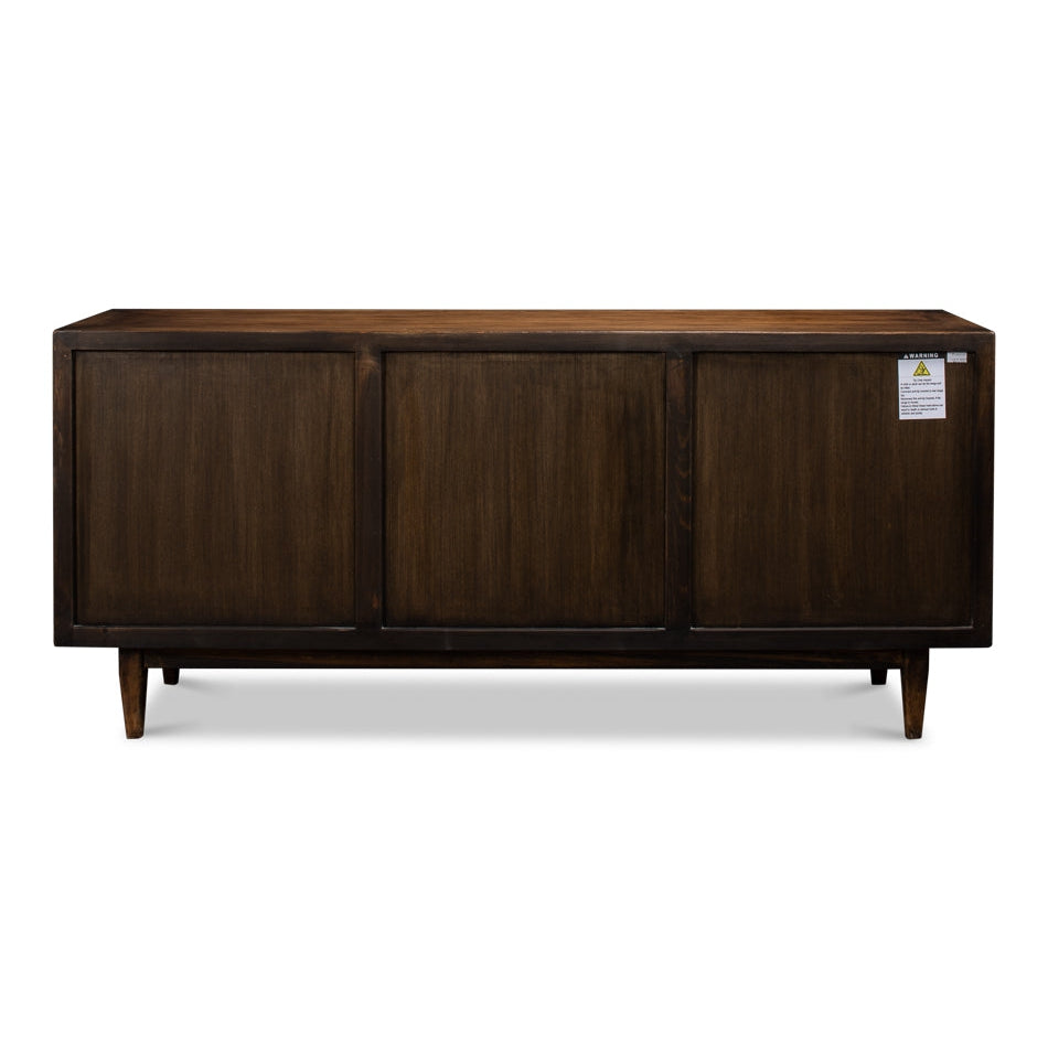 Reese Sideboard - Brown-SARREID-SARREID-53416-2-Sideboards & CredenzasBrown-7-France and Son