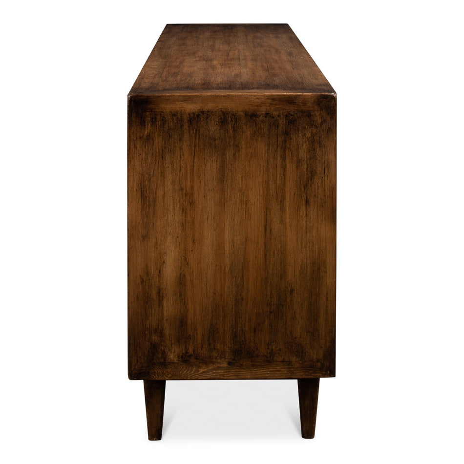 Reese Sideboard - Brown-SARREID-SARREID-53416-2-Sideboards & CredenzasBrown-5-France and Son